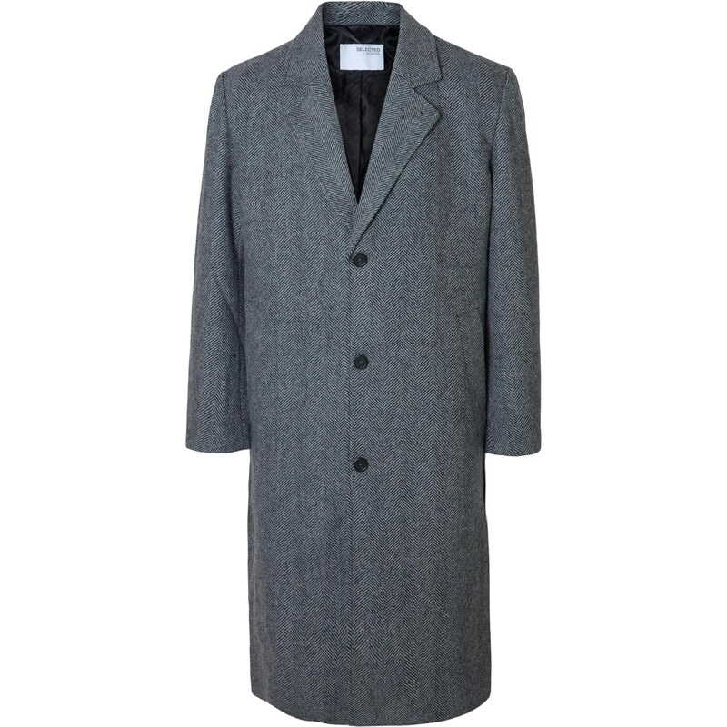 SELECTED Prechodný kabát SLHMilos svetlosivá / tmavosivá 65795506