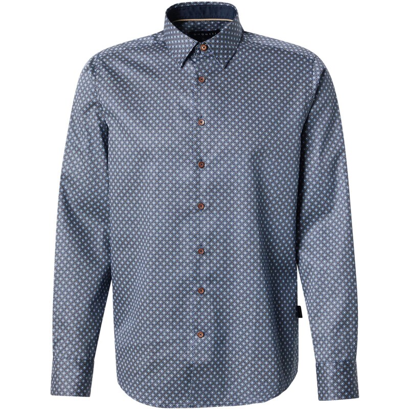 bugatti Košeľa námornícka modrá / svetlomodrá / oranžová 65696235