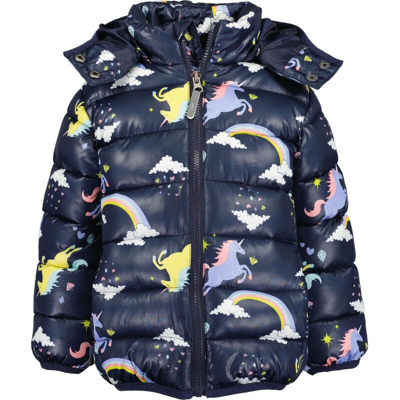 BLUE SEVEN Zimná bunda námornícka modrá / svetlomodrá / žltá / biela 65878564