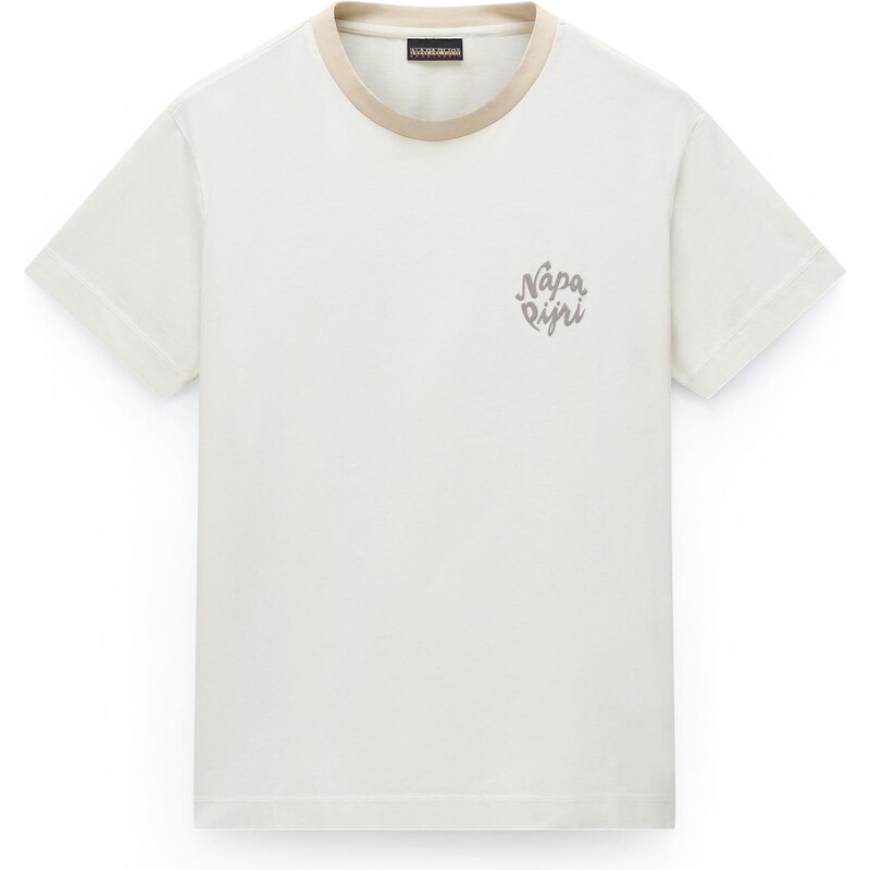 NAPAPIJRI Tričko S-Fedaia krémová / tmavohnedá 65655140