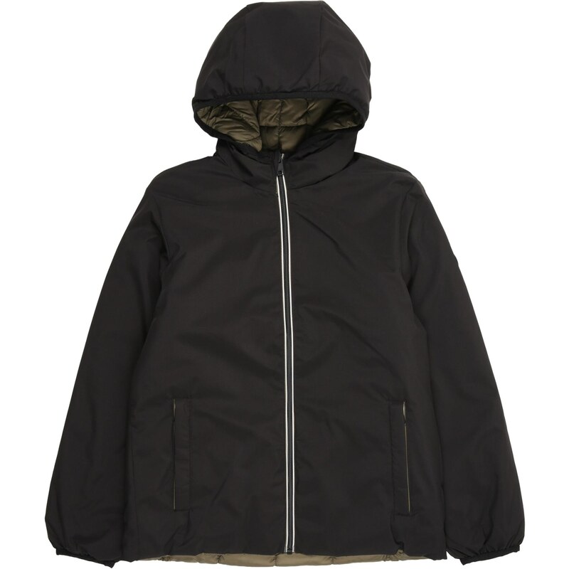 Jack & Jones Junior Prechodná bunda JJEBROOK olivová / čierna 65577237