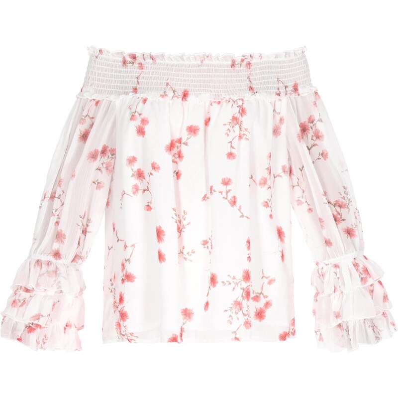 faina Blúzka Fashion Look červená / pastelovo červená / biela 65809639