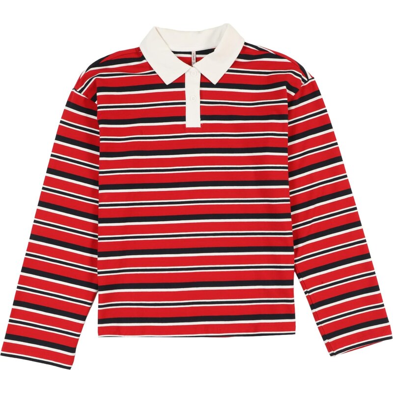 ONLY GIRLS Tričko KOGRuby jasne červená / čierna / biela 65890310