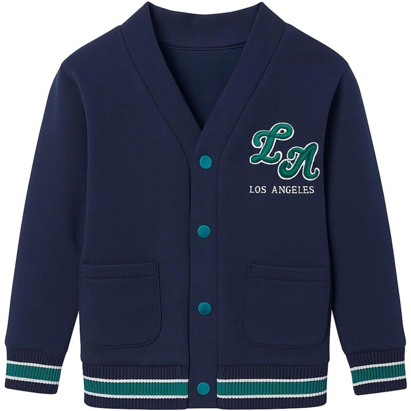 MINOTI Kardigán tmavomodrá / zelená / biela 65494424