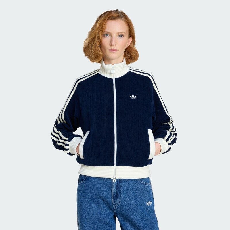 VELÚROVÁ ÚPLETOVÁ MIKINA ADIDAS ORIGINALS 65494377