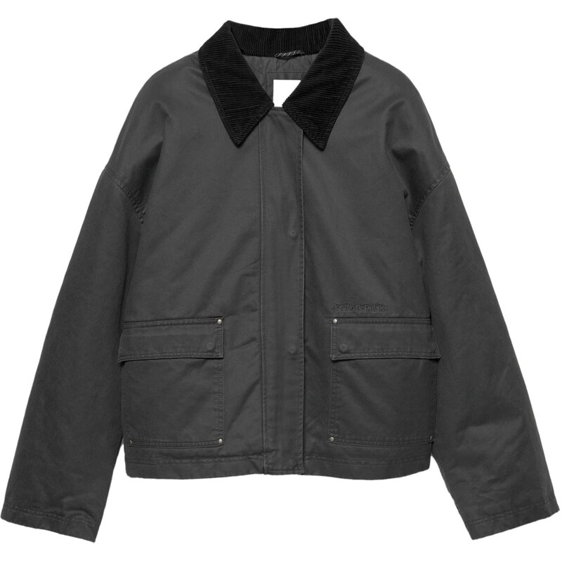 Pull&Bear Prechodná bunda sivá 66057232