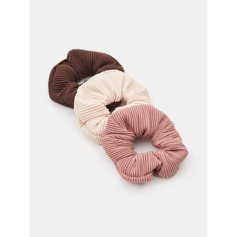 Sinsay - Súprava 3 gumičiek do vlasov - viacfarebná 65737842