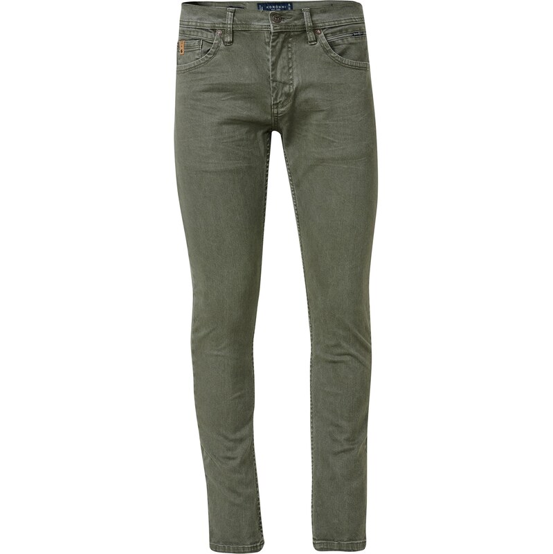 KOROSHI Džínsy olivová 65662026
