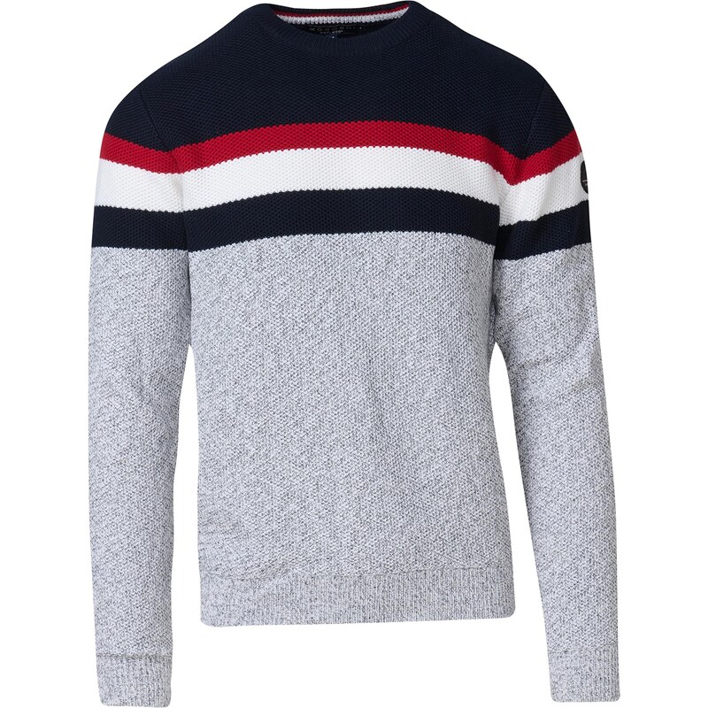 KOROSHI Sveter tmavomodrá / sivá / červená / biela 65889713