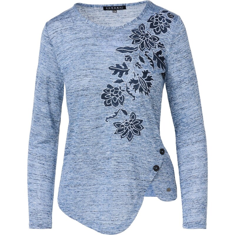 KOROSHI Tričko námornícka modrá / svetlomodrá 65889797