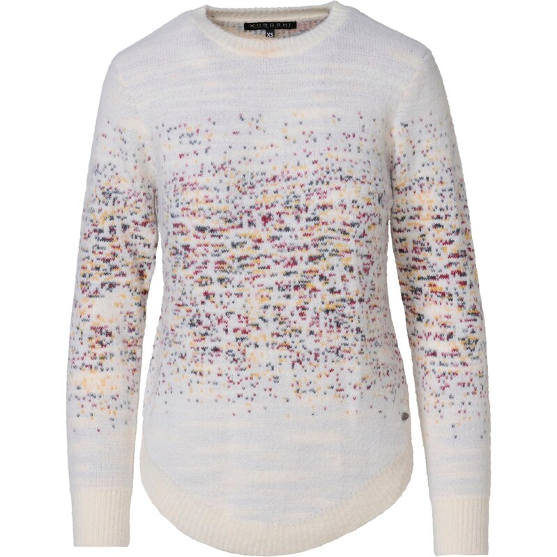 KOROSHI Sveter žltá / tmavočervená / biela / šedobiela 65889799