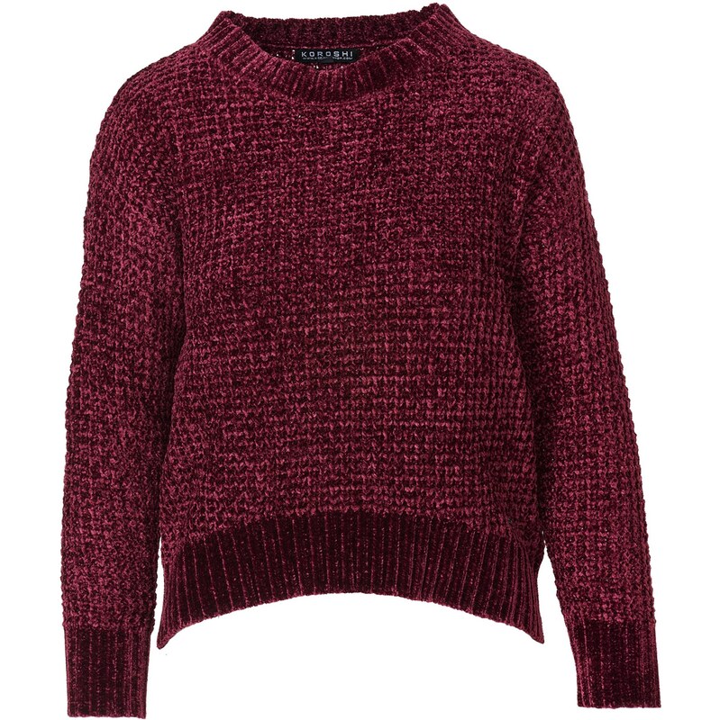 KOROSHI Sveter bordová 65889878