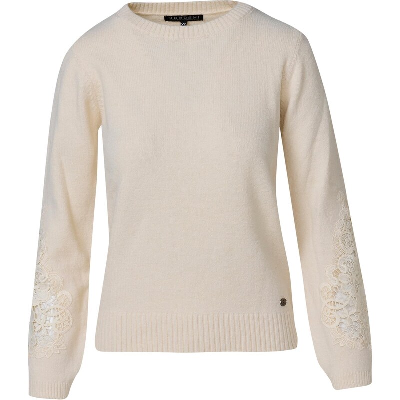 KOROSHI Sveter šedobiela 65889887