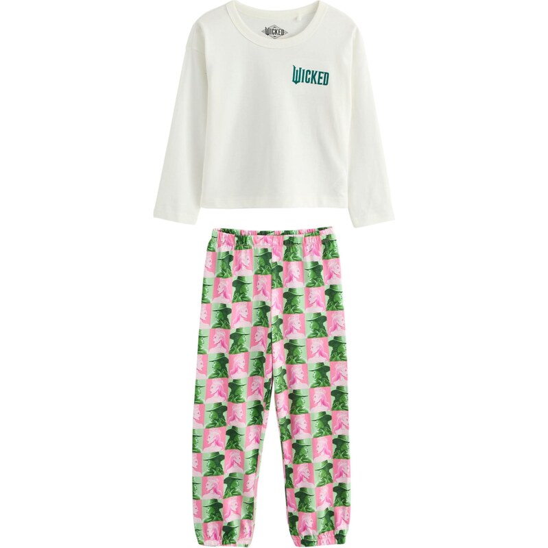 Next Pyžamo Wicked zelená / svetloružová / biela 65891773