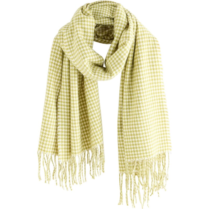 Next Šál svetlozelená / biela 65695951