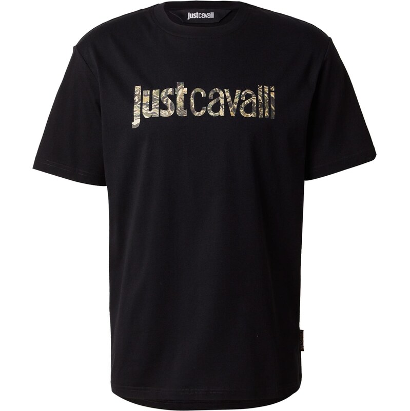 Just Cavalli Tričko svetlobéžová / kaki / čierna / čierna melírovaná 65894636