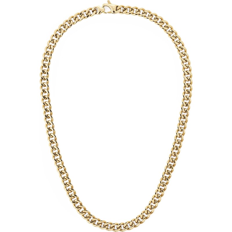 Daniel Wellington Výrazný pozlátený náhrdelník pre mužov Ellipse Cuban 66589135