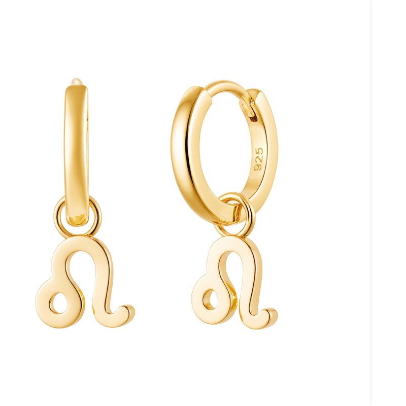 Olivie Strieborné náušnice LEV GOLD 9591 64286381