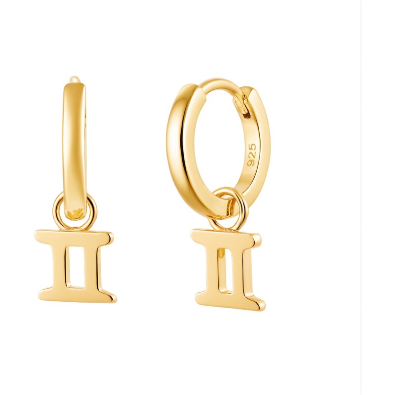 Olivie Strieborné náušnice BLÍŽENCI GOLD 9589 64286379