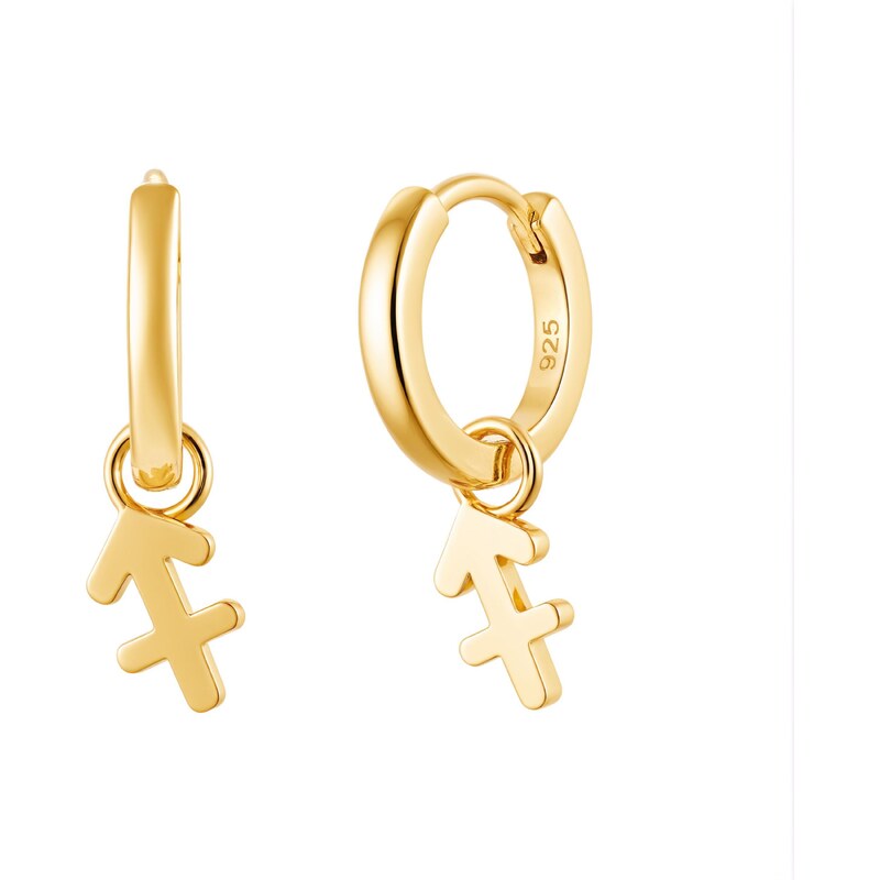 Olivie Strieborné náušnice STRELEC GOLD 9595 64286385