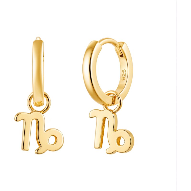 Olivie Strieborné náušnice KOZOROH GOLD 9596 64286386