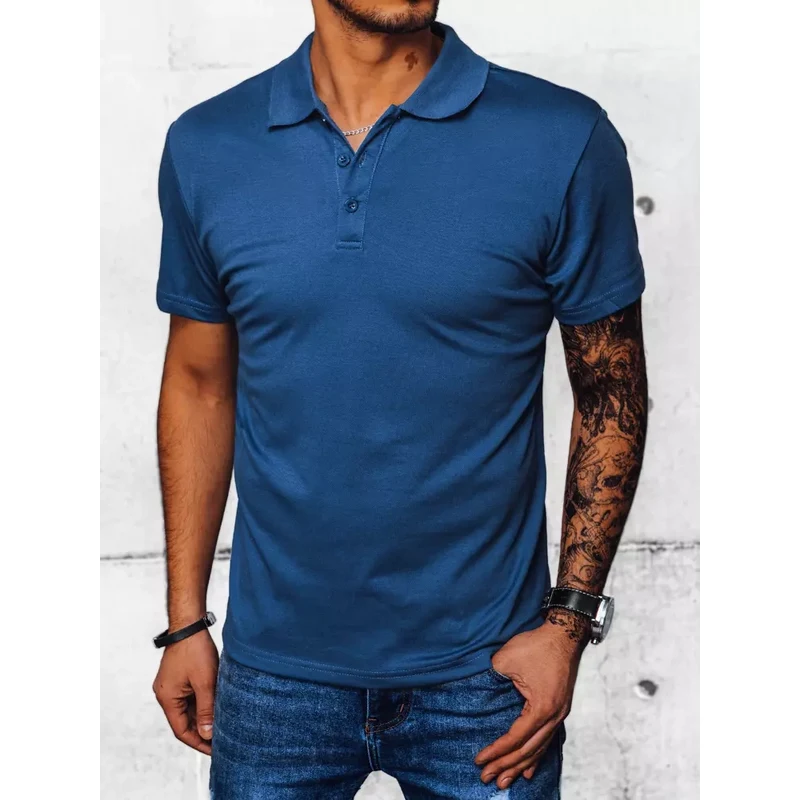 Pánske polo tričko Farba modrá DSTREET 65499910