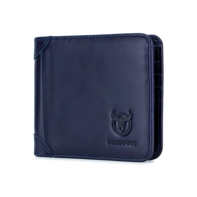 Bullcaptain elegantná kožená peňaženka Werner Modrá 65227186