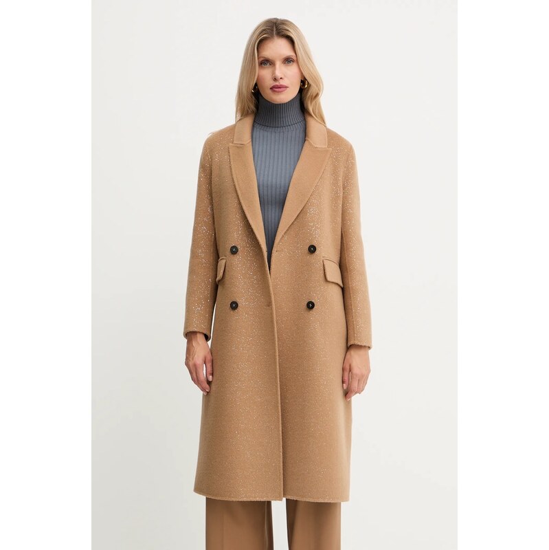 Vlnený kabát Simona Corsellini 65500584