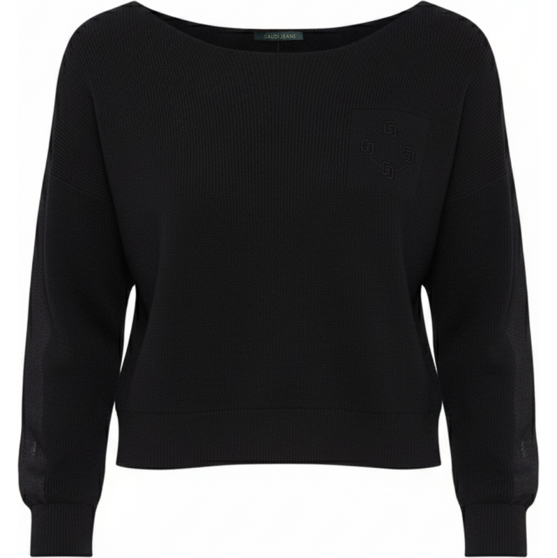 GAUDI Logo Black sveter 65502363
