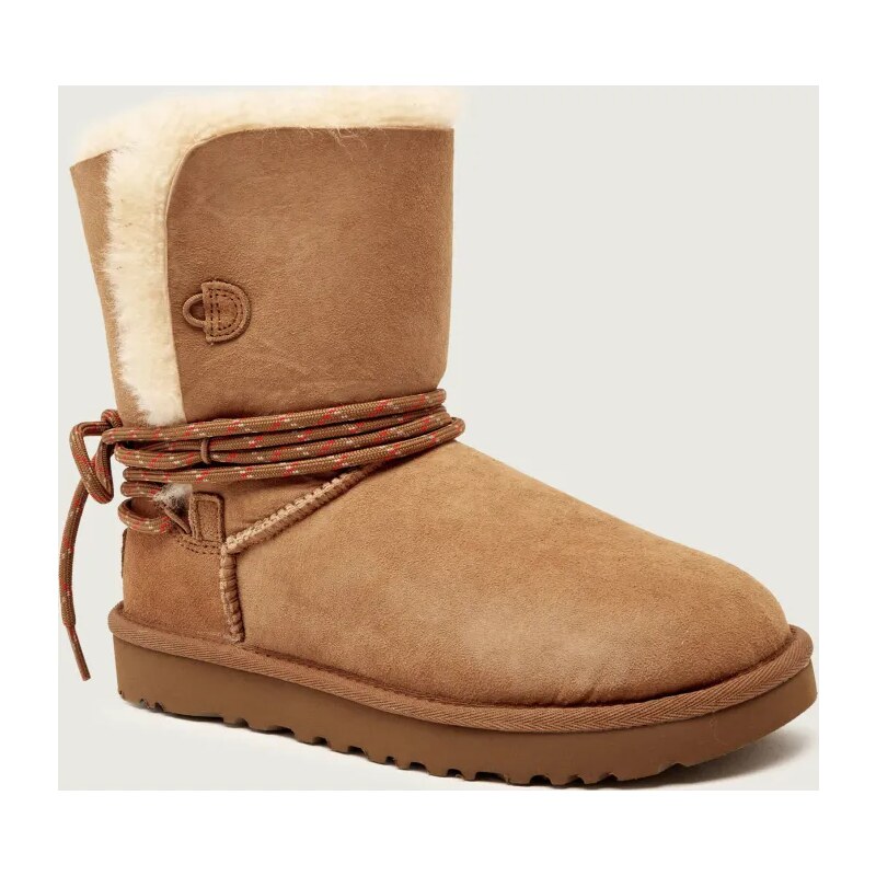 UGG Snehule Classic Bailey Tie | semiš 65473644