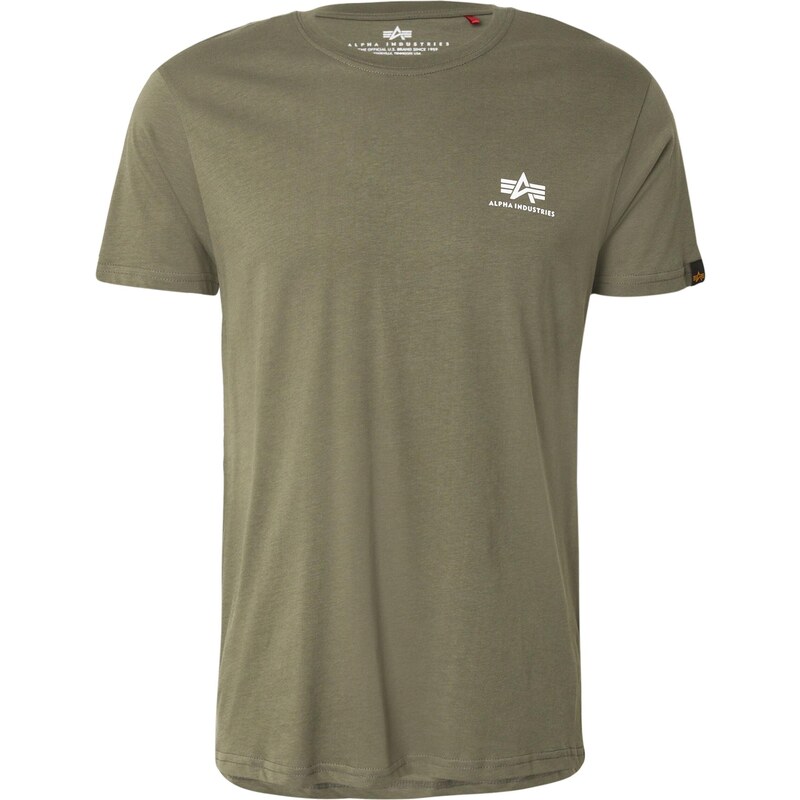 ALPHA INDUSTRIES Tričko olivová / biela 64390155