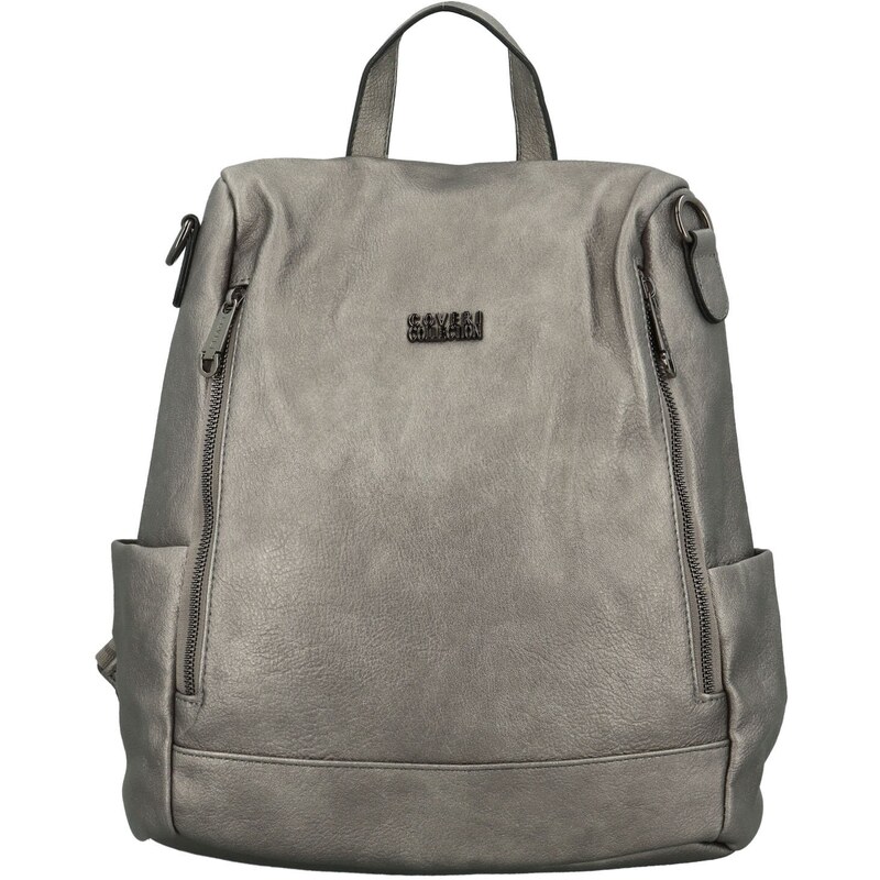 Coveri World Dámsky kabelko/batoh strieborný - Coveri Tatiana new 65617260