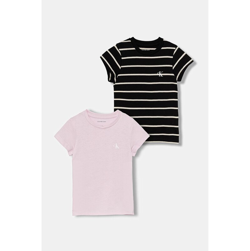 Detské bavlnené tričko Calvin Klein Jeans 2-pak 65503058