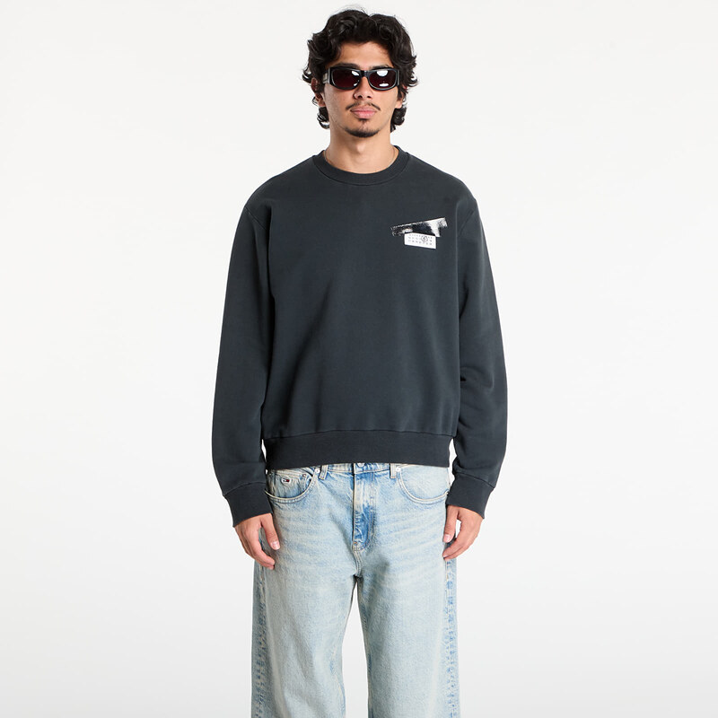 Mikina MM6 Maison Margiela Sweatshirt Washed Black M 65504251