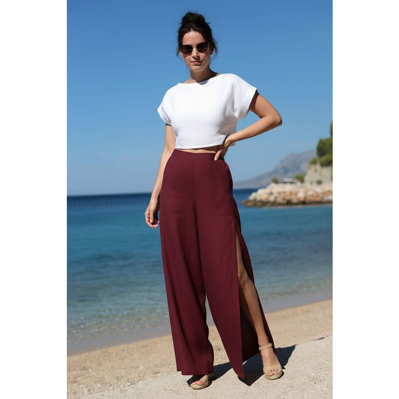 Široké lanové nohavice Lotika Premium 65546749