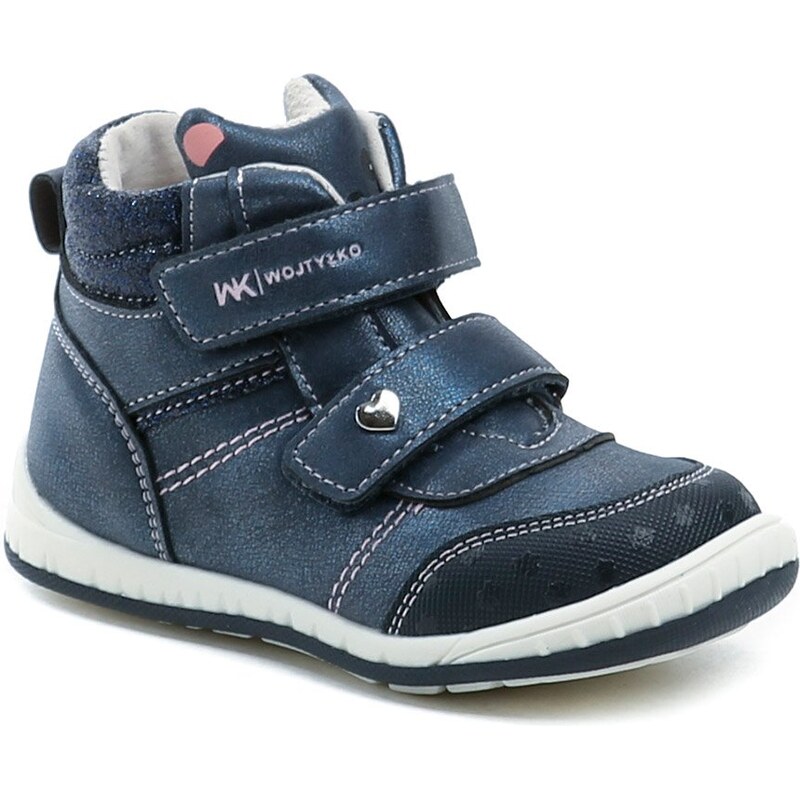 Wojtylko 2T26082 modré dievčenské poltopánky 65531374
