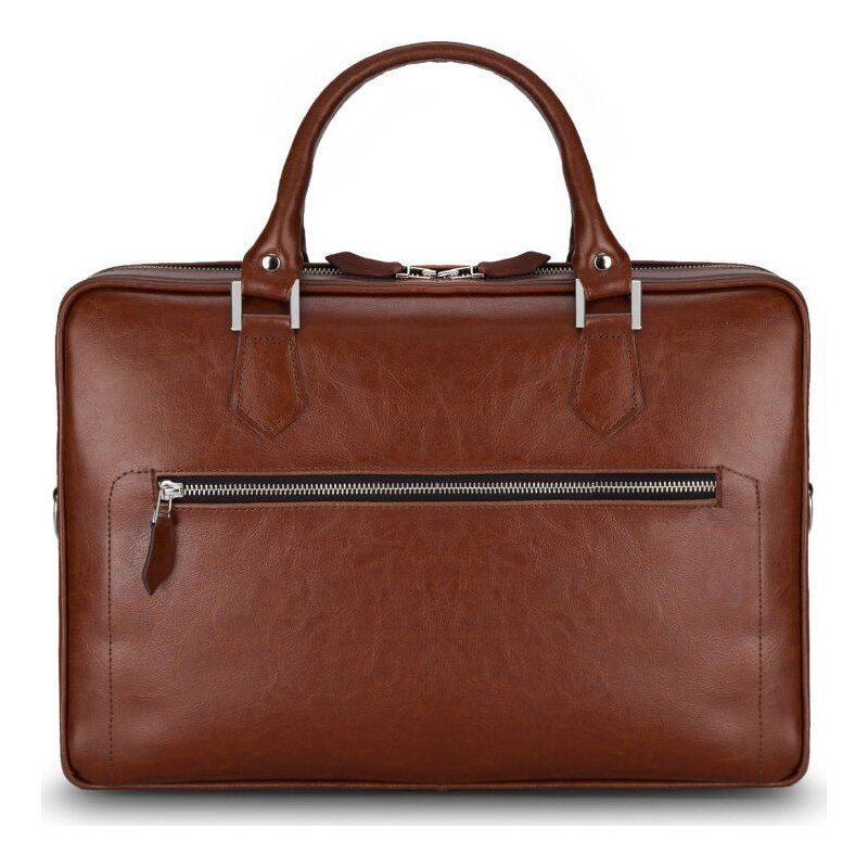 HNEDÁ KOŽENÁ TAŠKA SOLIER SL23 VINTAGE BROWN 13022556