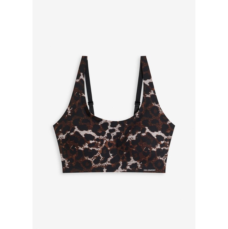 bonprix Vatovaná podprsenka Feel Comfort Seamless, farba čierna 65531197