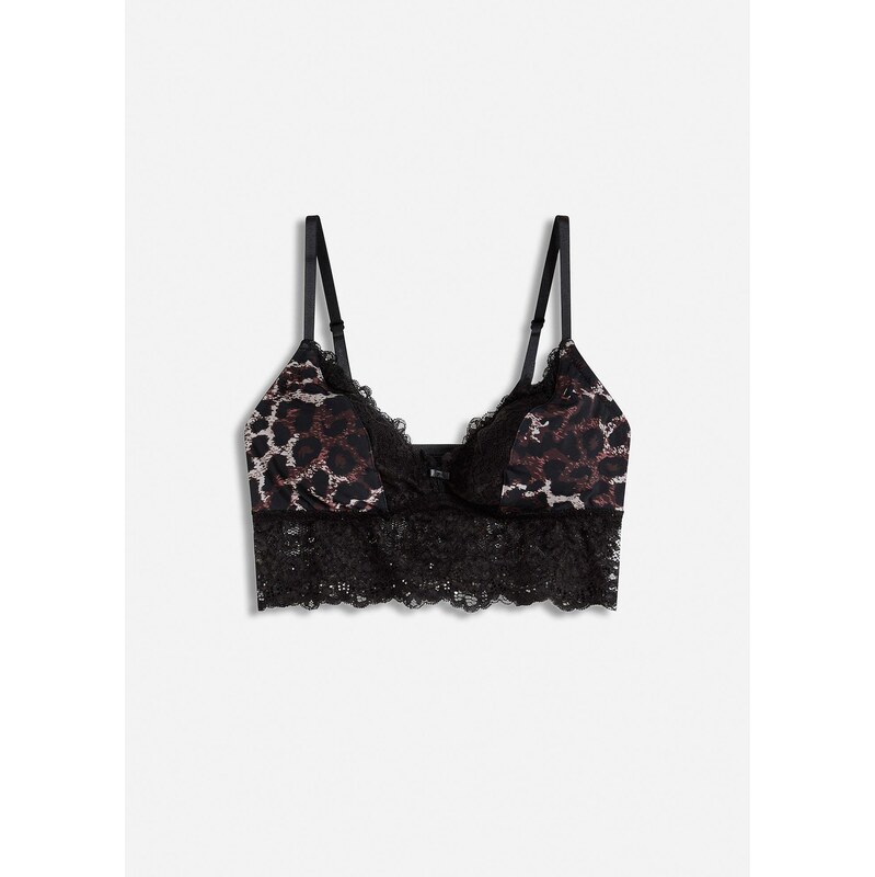 bonprix Podprsenka s čipkou, farba čierna 65531216