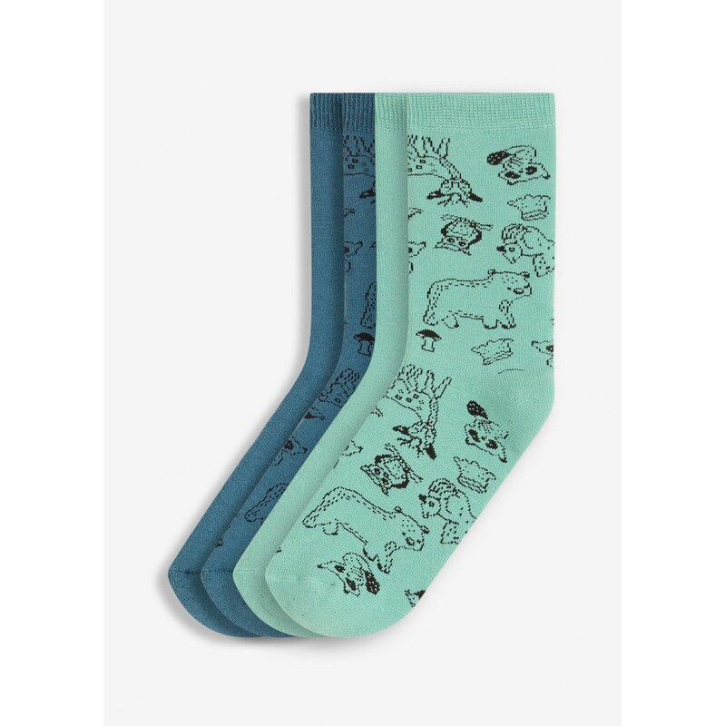 bonprix Termo detské ponožky (4 ks v balení), farba zelená 65531306