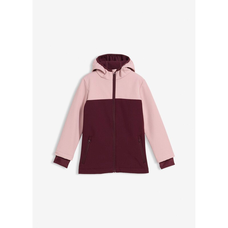 bonprix Softshellová bunda, nepremokavá, termo, farba ružová 65531328