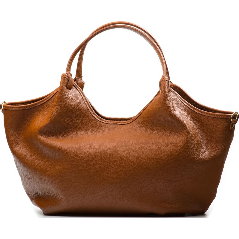 Blaire Kožená kabelka Eden koňakovo hnedá 65531554