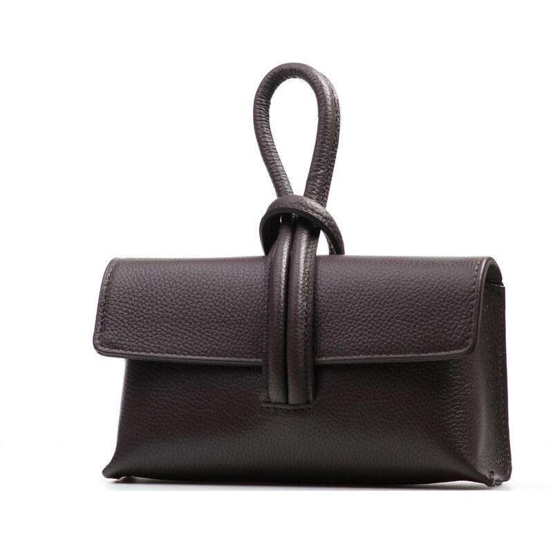 Blaire Kožená kabelka Valerie tmavo hnedá 65531555