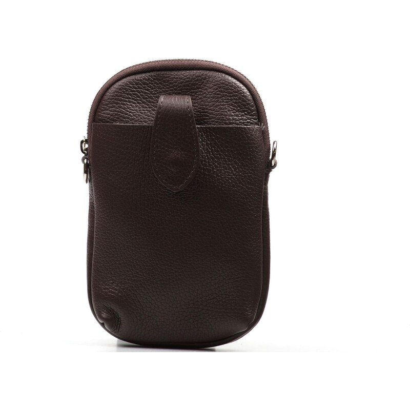 Blaire Kožená mini kabelka Terri na telefón hnedá 65531556