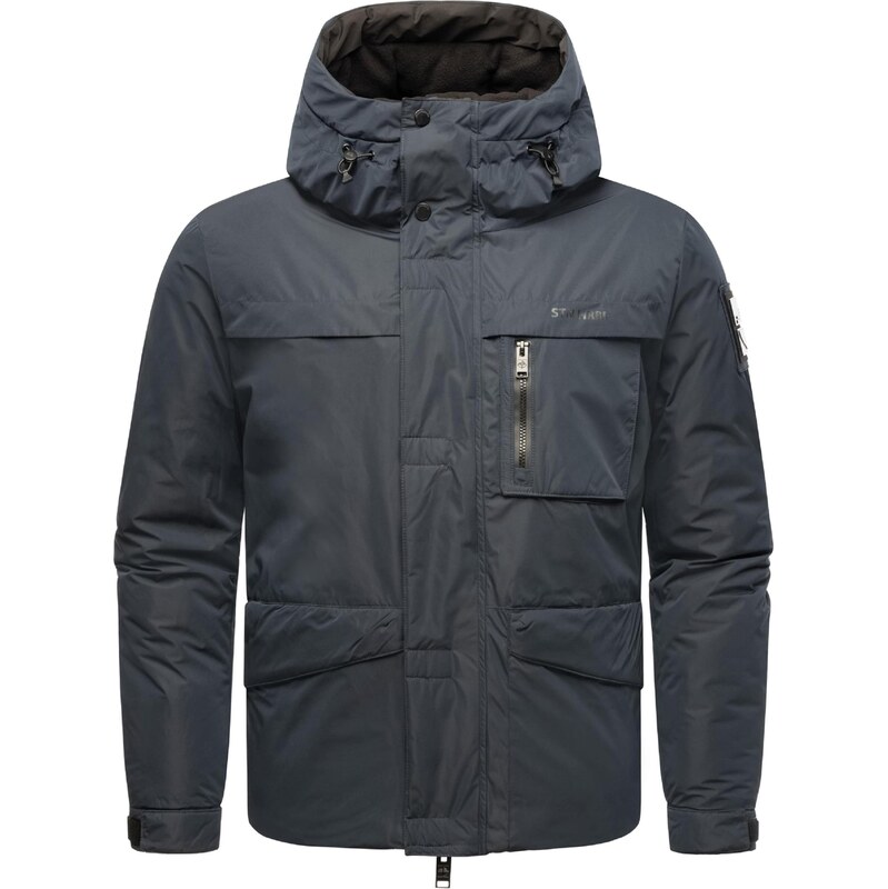 STONE HARBOUR Zimná bunda námornícka modrá 65649662