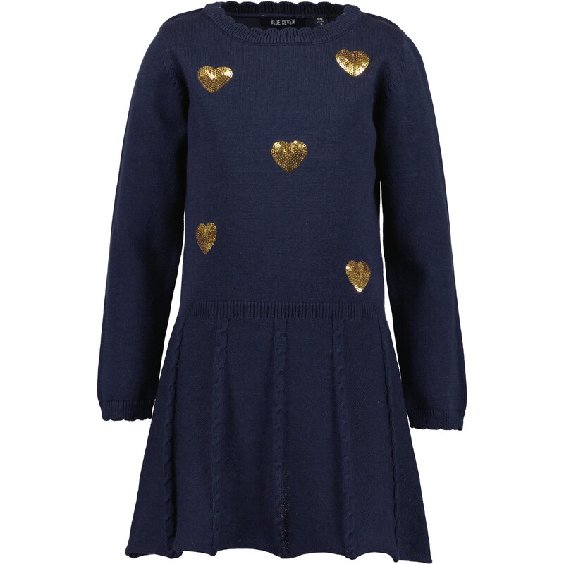 BLUE SEVEN Šaty námornícka modrá / zlatá 65878569