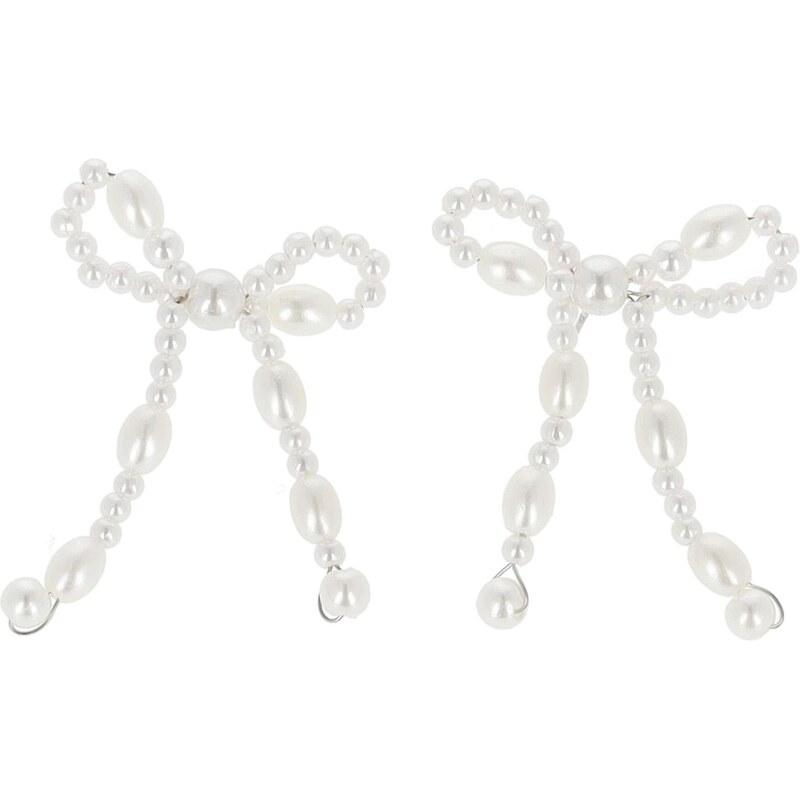 faina Náušnice strieborná / biela 66460242