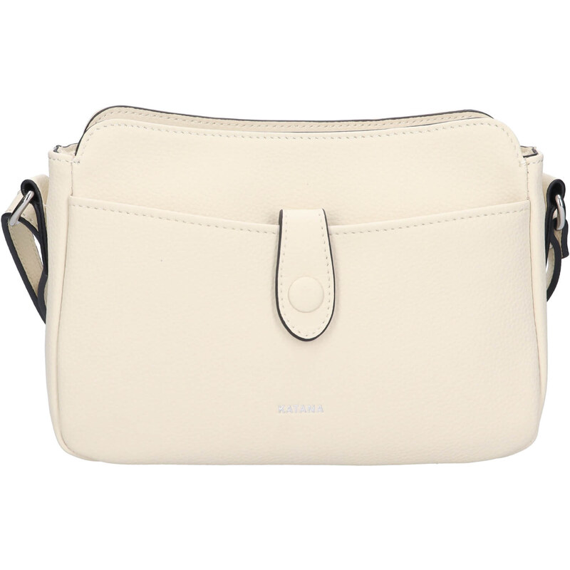 Kožená dámska crosbody kabelka Katana Rezza - béžová 65912297