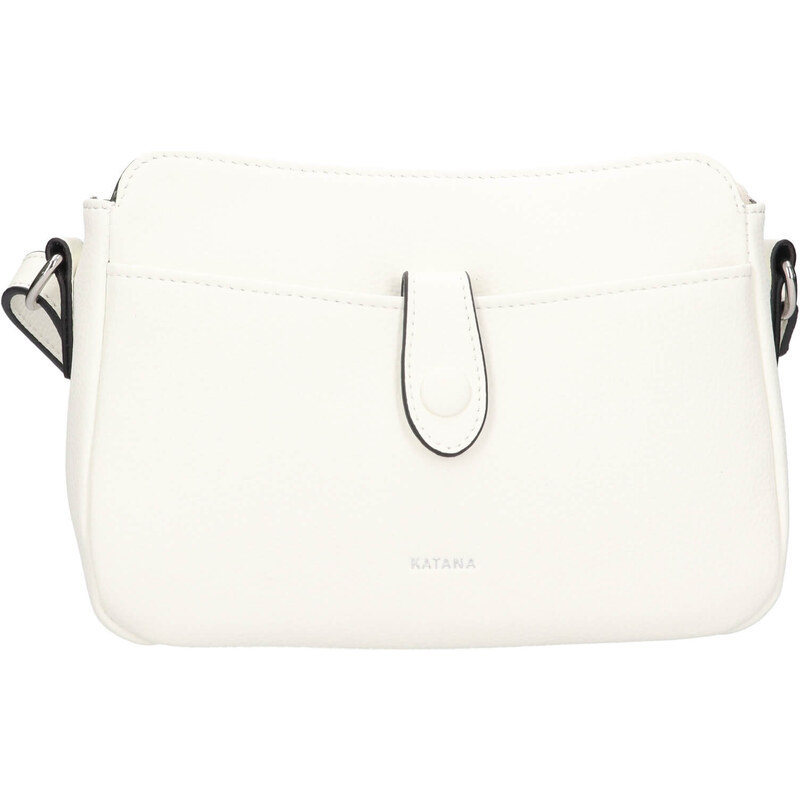 Kožená dámska crosbody kabelka Katana Rezza - biela 65912298