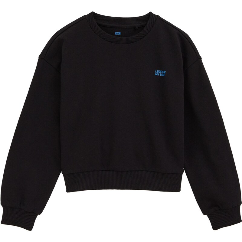 WE Fashion Mikina nebesky modrá / čierna 65657533